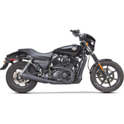 Two Brother Racing COMP S 2IN1 EXHAUST STREET 750 BLACK W/CARBON FIBER END CAP