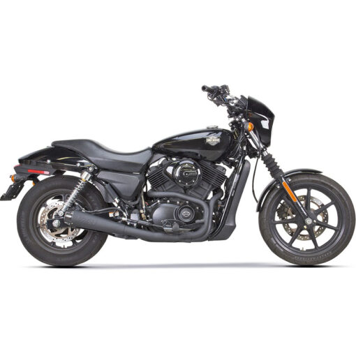 Two Brother Racing COMP S 2IN1 EXHAUST STREET 750 BLACK W/CARBON FIBER END CAP
