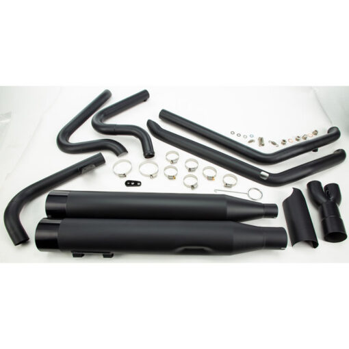 Two Brother Racing COMP S 2IN1 W/GHOST TOURING M8 BLACK W/BLACK END CAP