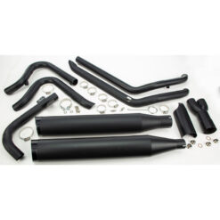 Two Brother Racing COMP S 2IN1 W/GHOST TOURING M8 BLACK W/BLACK SLASH END CAP