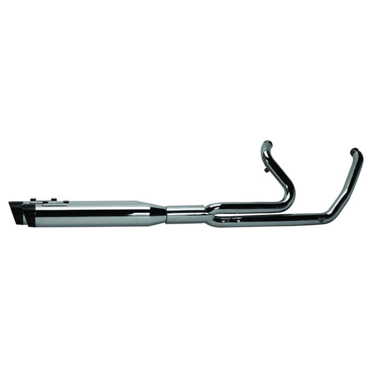 Two Brother Racing COMP S 2IN1 W/GHOST TOURING M8 CHROME W/BLACK SLASH END CAP