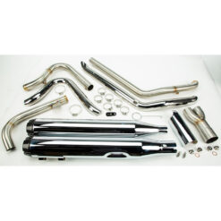 Two Brother Racing COMP S 2IN1 W/GHOST TOURING M8 CHROME W/CF END CAP