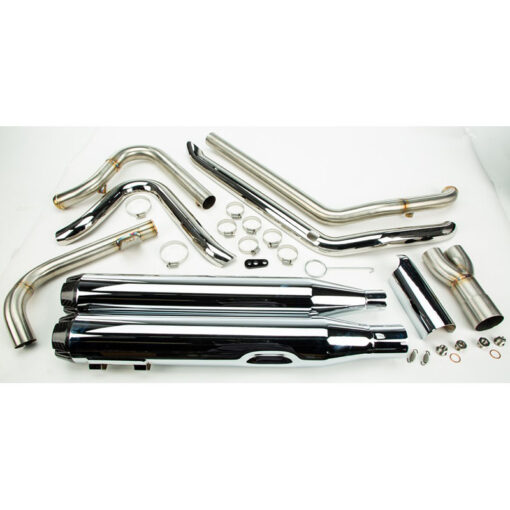Two Brother Racing COMP S 2IN1 W/GHOST TOURING M8 CHROME W/CF END CAP