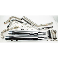 Two Brother Racing COMP S 2IN1 W/GHOST TOURING M8 CHROME W/POL END CAP