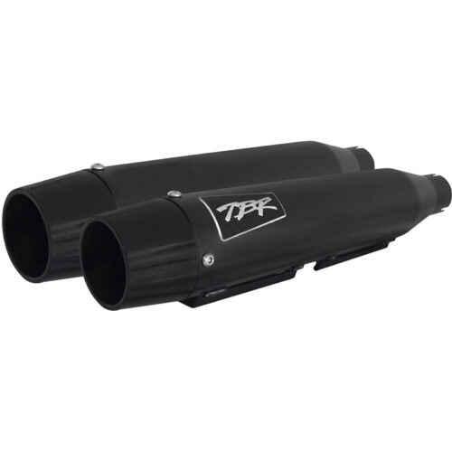 Two Brother Racing COMP S SLIP-ON DYNA/SPORTSTER BLACK W/CF END CAP