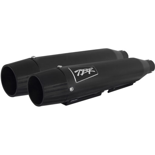 Two Brother Racing COMP S SLIP-ON DYNA/SPORTSTER BLACK W/CF END CAP