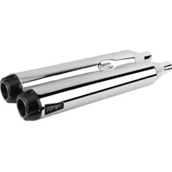Two Brother Racing COMP S SLIP-ON TOURING M8 CHROME W/CARBON END CAP