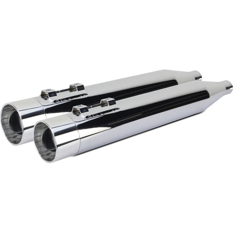 Two Brother Racing COMP S SLIP-ON TOURING TC CHROME W/POL END CAP