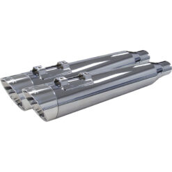 Two Brother Racing COMP S SLIP-ON TOURING TC CHROME W/POL SLASH END CAP