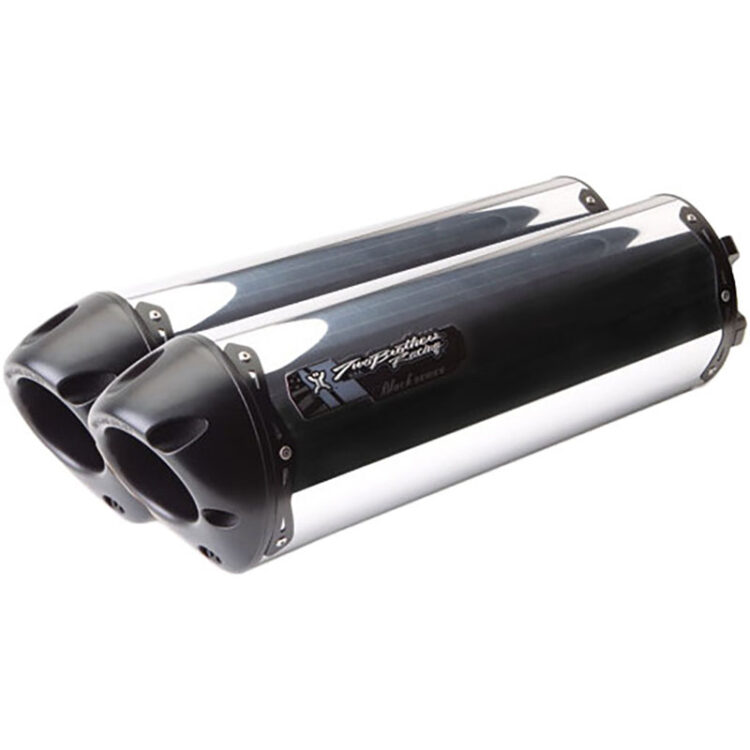 Two Brother Racing S1R BLACK SERIES DUAL SLIP-ON KAW