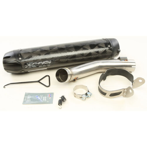Two Brother Racing S1R BLACK SLIP-ON W/BAGS CARBON