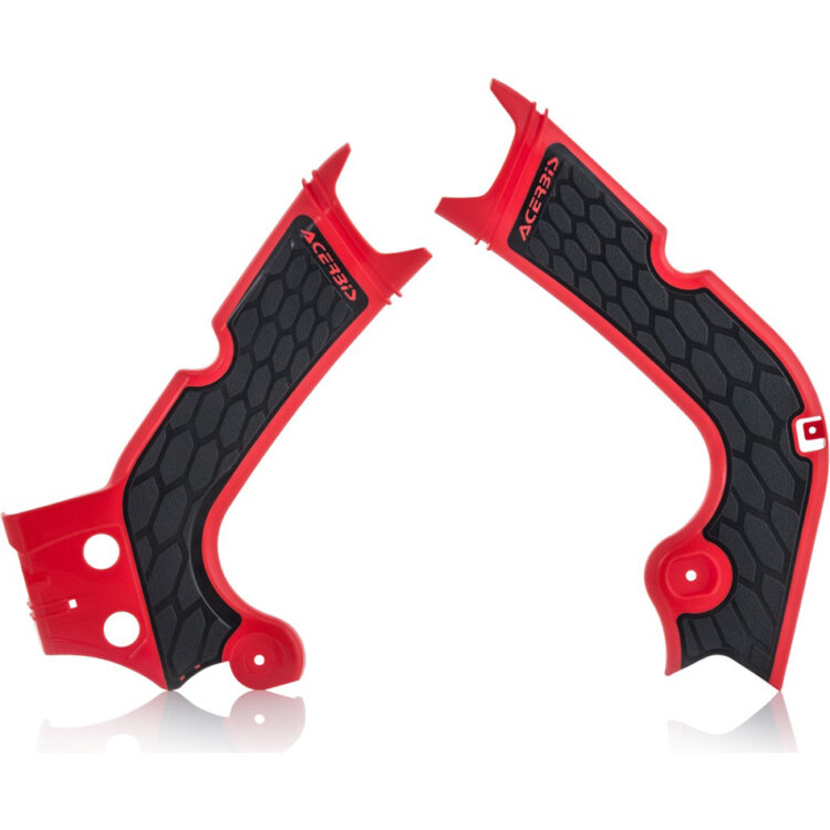 X-GRIP FRAME GUARD RED/BLACK Honda CRF450RX 2017-2018 Honda CRF450R 2017-2018 Honda CRF250R 2018-2019 Honda CRF250RX 2019-2019