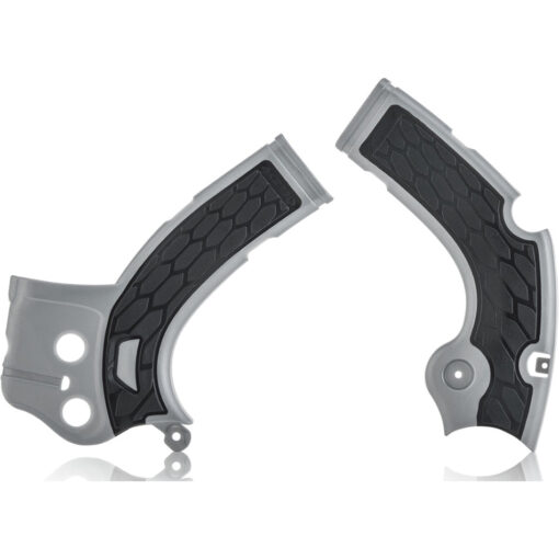 X-GRIP FRAME GUARD SILVER/BLACK Yamaha YZ250FX YZ450FX YZ250F YZ450F WR250F WR450F 2016-2019