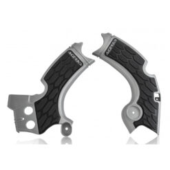 X-GRIP FRAME GUARD SILVER/BLACK Kawasaki KX250F 2017-2020