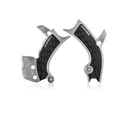 X-GRIP FRAME GUARD SILVER/BLACK Yamaha YZ450F YZ250F YZ250FX YZ450FX WR450F WR250F 2018-2024