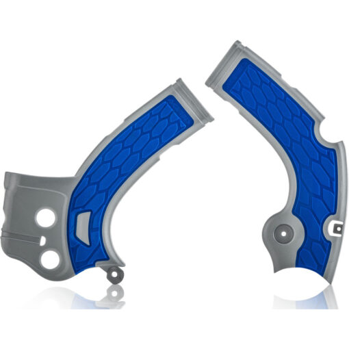X-GRIP FRAME GUARD SILVER/BLUE Yamaha YZ250FX YZ450FX YZ250F YZ450F WR250F WR450F 2016-2019