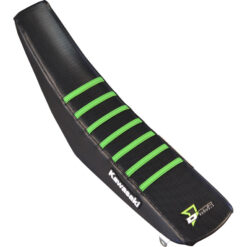 SEAT COVER BLACK/GREEN W/RIBS