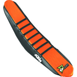 SEAT COVER BLACK/ORANGE W/RIBS KTM 350 XC-F 350 SX-F 250 SX-F 450 SX-F 250 XC-F 450 XC-F 125 SX 150 SX 16-18