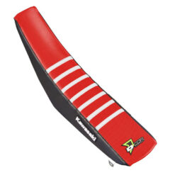 SEAT COVER BLACK/RED W/RIBS Kawasaki KX250F KX450F 16-19