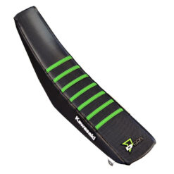 SEAT COVER BLACK W/GREEN RIBS KAW Kawasaki KLX110 KLX110L KLX110R KLX110R L 03-21