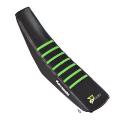 SEAT COVER BLACK W/GREEN RIBS KAW Kawasaki KX250 KX125 03-08
