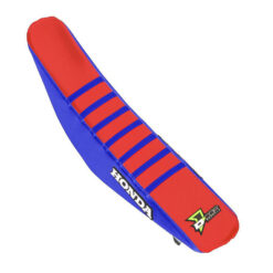 SEAT COVER BLUE/RED W/RIBS Honda CRF450RX CRF450R CRF250R 17-19