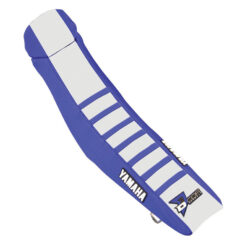 SEAT COVER BLUE/WHITE BLUE RIBS YZF250/450 Yamaha YZ250FX YZ450FX YZ250F YZ450F WR250F WR450F 14-19
