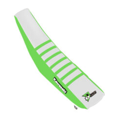 SEAT COVER GREEN/WHITE GREEN RIBS KXF250/450 Kawasaki KX250F KX450F 17-19