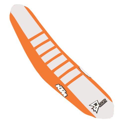 SEAT COVER ORANGE/WHITE ORANGE RIBS KTM SX/F 125-450 KTM 350 XC-F 450 SX-F Factory Edition 350 SX-F 250 SX-F 450 SX-F 250 XC-F 450 XC-F 125 SX 150 SX 16-18