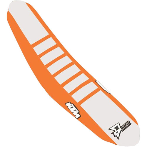 SEAT COVER ORANGE/WHITE ORANGE RIBS KTM SX/F 125-450 KTM 450 SX-F 350 SX-F 250 SX-F 150 SX 125 SX 450 XC-F 350 XC-F 250 XC-F 450 SX-F Factory Edition 19