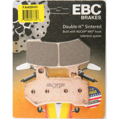 BRAKE PADS FA409HH DOUBLE-H SINTERED Harley-Davidson FLHTCUL Electra Glide Ultra Classic Low FLHTKL Electra Glide Ultra Limited Low FLTRXS Road Glide Special FLHR Road King FLHTC Electra Glide Classic FLHTCU Electra Glide Ultra Classic FLHTCUSE CVO Electra