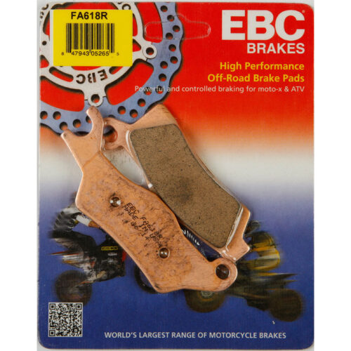 BRAKE PADS FA618R SINTERED R SERIES Can-Am Outlander 800R XMR [IRS] Outlander 450 L [IRS] Outlander 500 L [IRS] Outlander 450 L DPS [IRS] Outlander 500 L DPS [IRS] Outlander L Max 450 [IRS] Outlander L Max 450 DPS [IRS] Outlander L Max 500 [IRS] Outlander