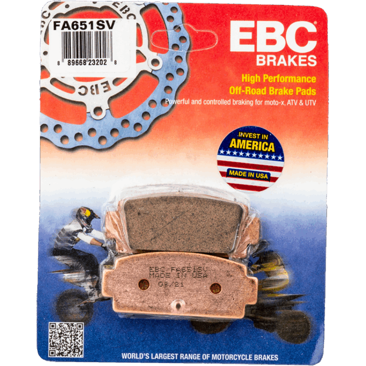 BRAKE PADS FA651SV SEVERE DUTY SV SERIES CF-MOTO ZFORCE 500 HO ZFORCE 500 Trail ZFORCE 800 ZFORCE 800 EPS ZFORCE 800 EPS Trail ZFORCE 800 EX ZFORCE 800 EX EPS UForce 1000 ZFORCE 950 Sport 2014-2020