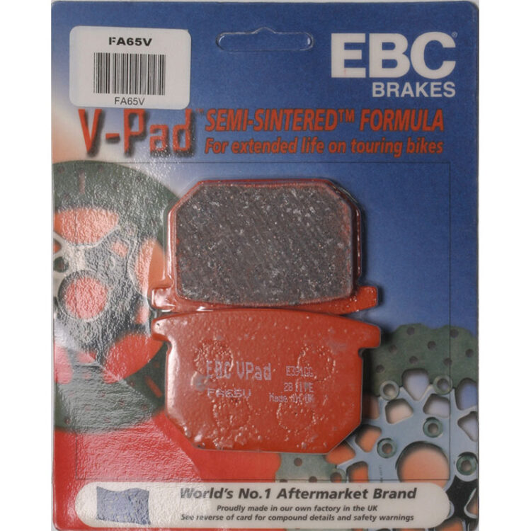 BRAKE PADS FA65V SEMI-SINTERED V SERIES Suzuki GS550E GS550L GR650 Tempter GS1100E GS1100ES GS1100S Katana GS650G GS650GL GS650M Katana GS750S Katana XN85 Turbo GS1000S GS1000S Katana GS550M GS650E GS550T GS1000E GS1100L 1980-1983