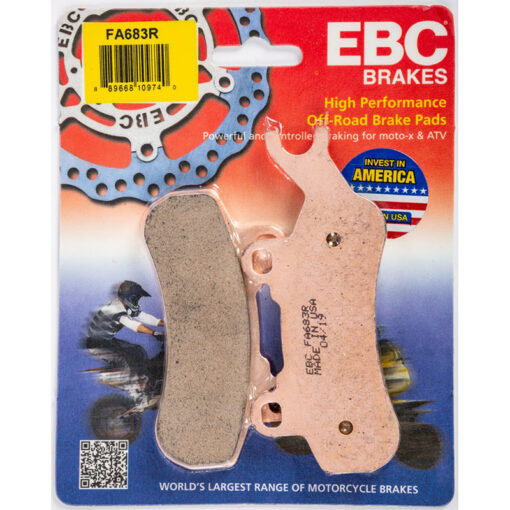 BRAKE PADS FA683R SINTERED R SERIES Can-Am Maverick X3 Turbo R Maverick X3 XDS Turbo R Maverick X3 XRS Turbo R Maverick X3 Turbo Maverick X3 Max Turbo Maverick X3 Max Turbo R Maverick X3 Max XDS Turbo R Maverick X3 Max XRS Turbo R 2017-2018