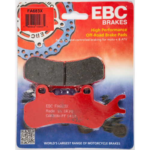 BRAKE PADS FA683X CARBON X SERIES Can-Am Maverick X3 Turbo R Maverick X3 XDS Turbo R Maverick X3 XRS Turbo R Maverick X3 Turbo Maverick X3 Max Turbo Maverick X3 Max Turbo R Maverick X3 Max XDS Turbo R Maverick X3 Max XRS Turbo R 2017-2018