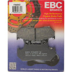 BRAKE PADS FA69/2 ORGANIC Honda CN250 Helix CM450A Hondamatic GL1100 Gold Wing GL1100A Gold Wing Aspencade GL1100I Gold Wing Interstate CB750C Custom CB750F Super Sport CB900C Custom CB900F Super Sport CBX CM450C Custom GL500I Silver Wing Interstate CM400C