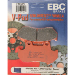 BRAKE PADS FA69/2V SEMI-SINTERED V SERIES Honda CN250 Helix CM450A Hondamatic GL1100 Gold Wing GL1100A Gold Wing Aspencade GL1100I Gold Wing Interstate CB750C Custom CB750F Super Sport CB900C Custom CB900F Super Sport CBX CM450C Custom GL500I Silver Wing I