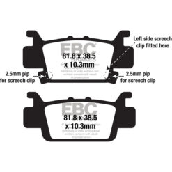 BRAKE PADS FA703SV SEVERE DUTY SV SERIES Honda SXS1000M3 Pioneer 1000 SXS1000M3L Pioneer 1000 LE SXS1000M3P Pioneer 1000 EPS SXS10S2R Talon 1000R SXS10S2X Talon 1000X SXS1000M3D Pioneer 1000 DLX SXS10S2XD Talon 1000X Fox Live Valve SXS10S2RD Talon 1000R Fo