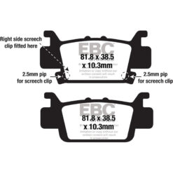 BRAKE PADS FA704SV SEVERE DUTY SV SERIES Honda SXS1000M3 Pioneer 1000 SXS1000M3L Pioneer 1000 LE SXS1000M3P Pioneer 1000 EPS SXS10S2R Talon 1000R SXS10S2X Talon 1000X SXS1000M3D Pioneer 1000 DLX SXS10S2XD Talon 1000X Fox Live Valve SXS10S2RD Talon 1000R Fo