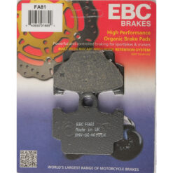BRAKE PADS FA81 ORGANIC Yamaha XT600 XV250 Route 66 RZ350 XV500 Virago XJ650L Turbo Seca XJ750 Maxim XS400 Maxim XS400R Seca XZ550R Vision XJ650R Seca 1982-1990 Yamaha XT600 XV250 Route 66 RZ350 XV500 Virago XJ650L Turbo Seca XJ750 Maxim XS400 Maxim XS400R