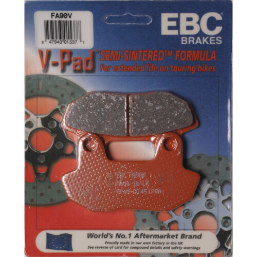 BRAKE PADS FA90V SEMI-SINTERED V SERIES Honda CB450SC Nighthawk CB650SC Nighthawk CM450A Hondamatic VT750C Shadow CB450T Hawk CB750C Custom CM450C Custom 1982-1983 Honda CB450SC Nighthawk CB650SC Nighthawk CM450A Hondamatic VT750C Shadow CB450T Hawk CB750C