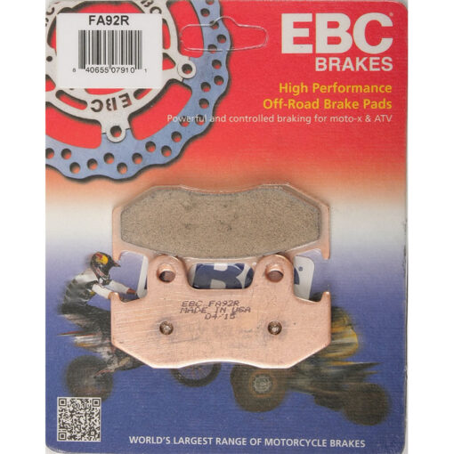 BRAKE PADS FA92R SINTERED R SERIES Honda XR600R XL600R XL350R XR350R XR500R TRX250R ATC250R ATC350X CR125R CR250R XR250R CR500R 1983-1989 Honda XR600R XL600R XL350R XR350R XR500R TRX250R ATC250R ATC350X CR125R CR250R XR250R CR500R 1983-1989 Honda XR600R XL
