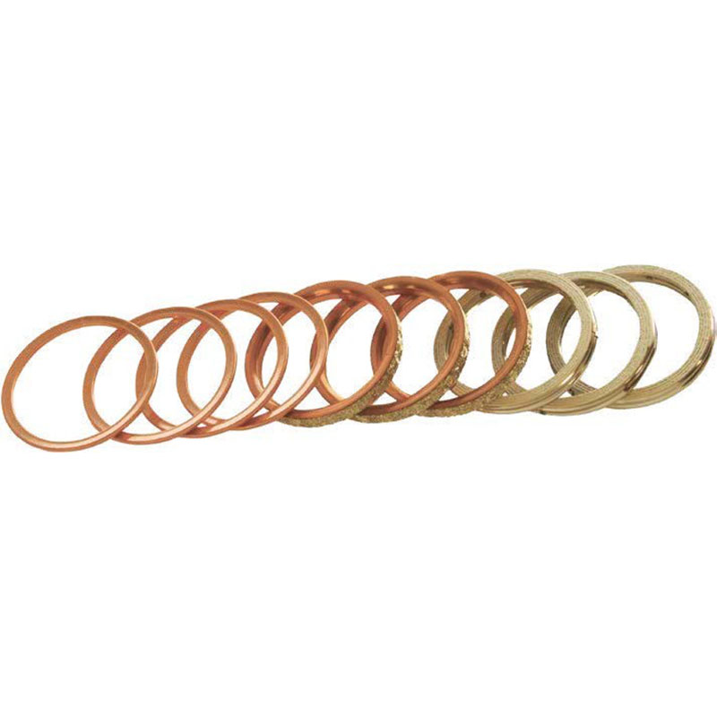 EXHAUST GASKETS (10PK) Kawasaki MC1 MC1M Ninja ZX-10R ZX600 Ninja ZX-6R ZX600 ZZ-R 600 ZX636 Ninja ZX-6R KH100 KLX250S KLX250SF KLX300R KE 100 KLX250R 1974-2012