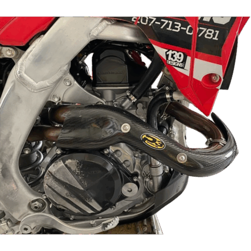 HEAT SHIELD CARBON STK PIPE  Honda CRF450R CRF450RX 2019-2020