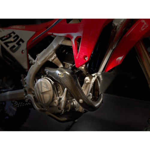 HEAT SHIELD CARBON STK PIPE  Honda CRF450RX CRF450R 2021-2024