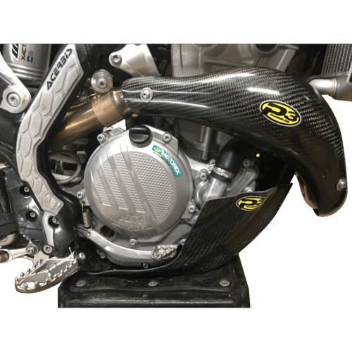 HEAT SHIELD CARBON STK PIPE KTM/HUS Husqvarna KTM FX 350 FC 350 350 SX-F 350 XC-F 2019-2022