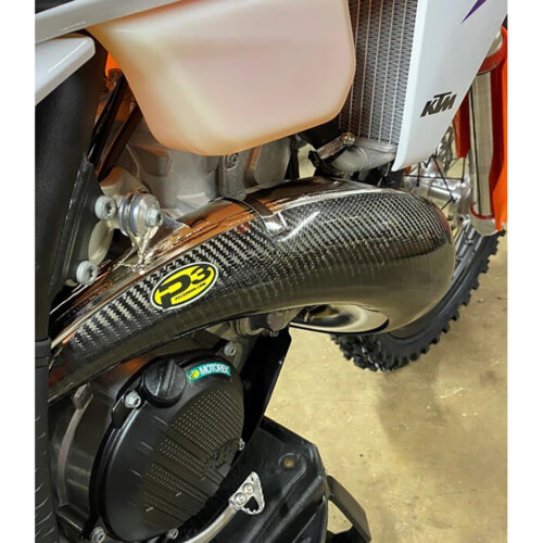 PIPE GUARD CARBON FIBER KTM/HUS Husqvarna KTM Gas-Gas TC 250 250 SX 300 SX 250 XC 250 XC-W 300 XC 300 XC-W TX 300i 250 EXC EC 250 EC 300 MC 250 TE 250i TE 300i 2023-2024