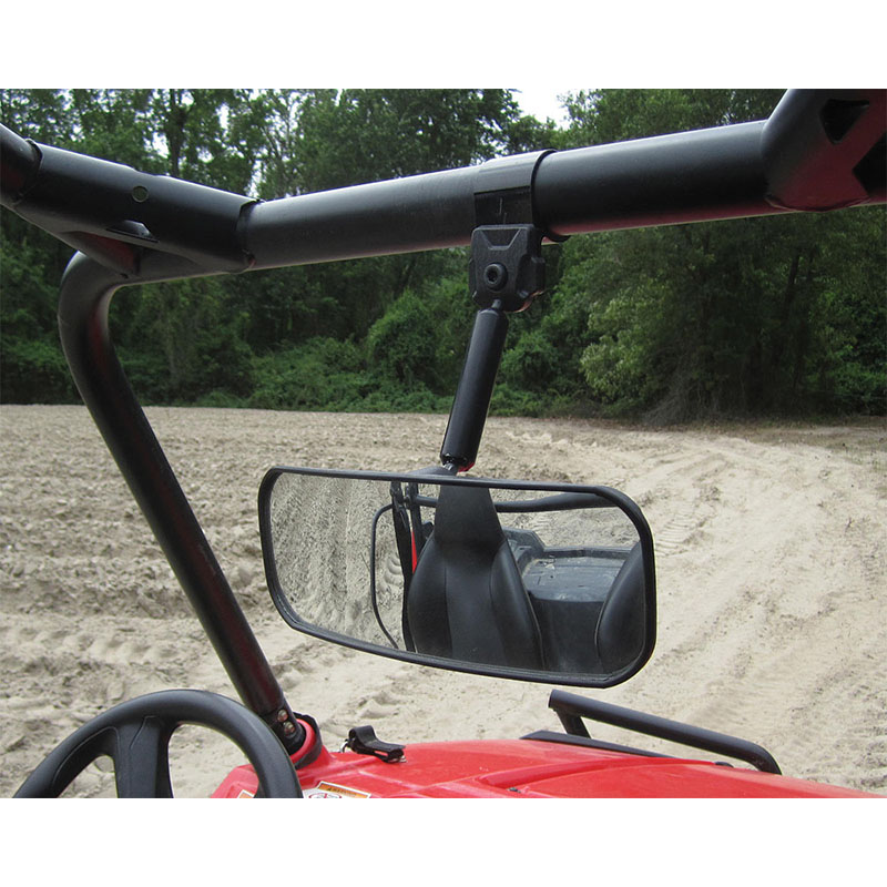 WIDE ANGLE REAR VIEW MIRROR 1.75" CLAMP