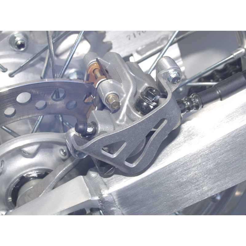 ALUM REAR CALIPER GUARD CR/RM/DR-Z Honda Kawasaki Suzuki CR125R CR250R KLX400R DR-Z400S RM250 DR-Z400E RM125 DR-Z400 KLX400R CA MODEL KLX400R NON CA MODEL 1995-2009